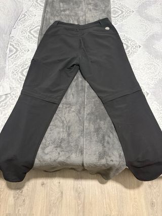 Pantaloni convertibili da donna per escursionismo Bergam nero