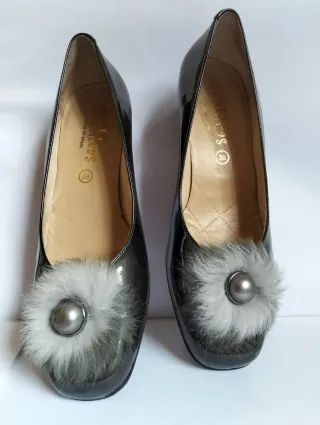 Bailarinas D'Chicas Pompón Gris Talla 38