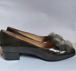 Bailarinas D'Chicas Pompón Gris Talla 38