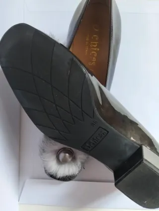 Bailarinas D'Chicas Pompón Gris Talla 38