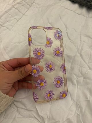 Cover iPhone 12 Fiori Viola