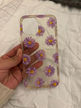 Cover iPhone 12 Fiori Viola