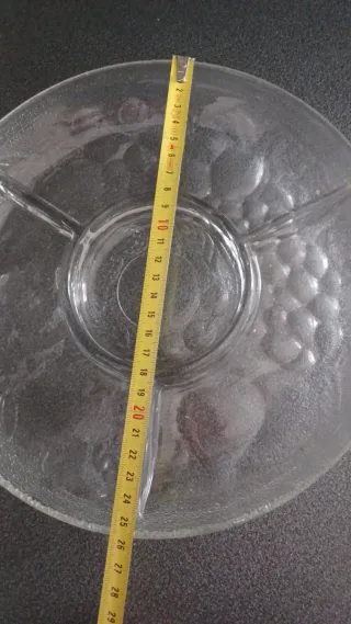 Antipastiera in vetro trasparente