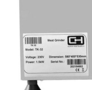 Tritacarne 32" 1500W 250KG/H