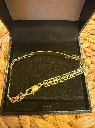 Pulsera, esclava de oro 18k