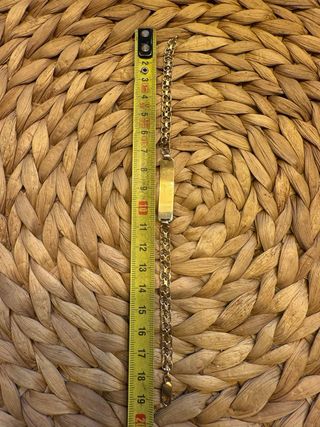 Pulsera, esclava de oro 18k