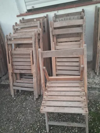 Sedie pieghevoli in legno