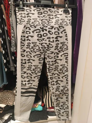 Mayas leopardo beige y negro