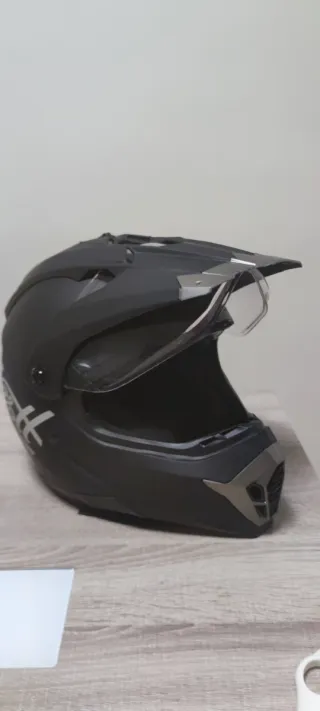 Casco Motocross West Negro