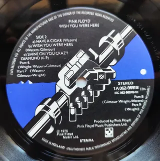 LP 1975 🇳🇱 PINK FLOYD - WISH YOU WERE HERE