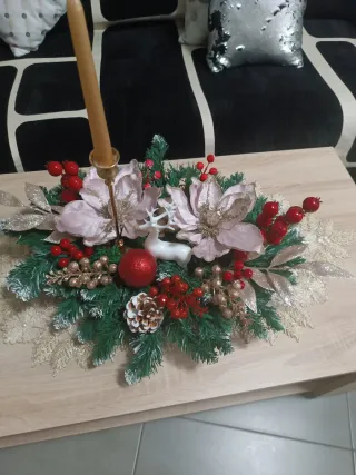 Centro de mesa flores de jabón rosas y flor