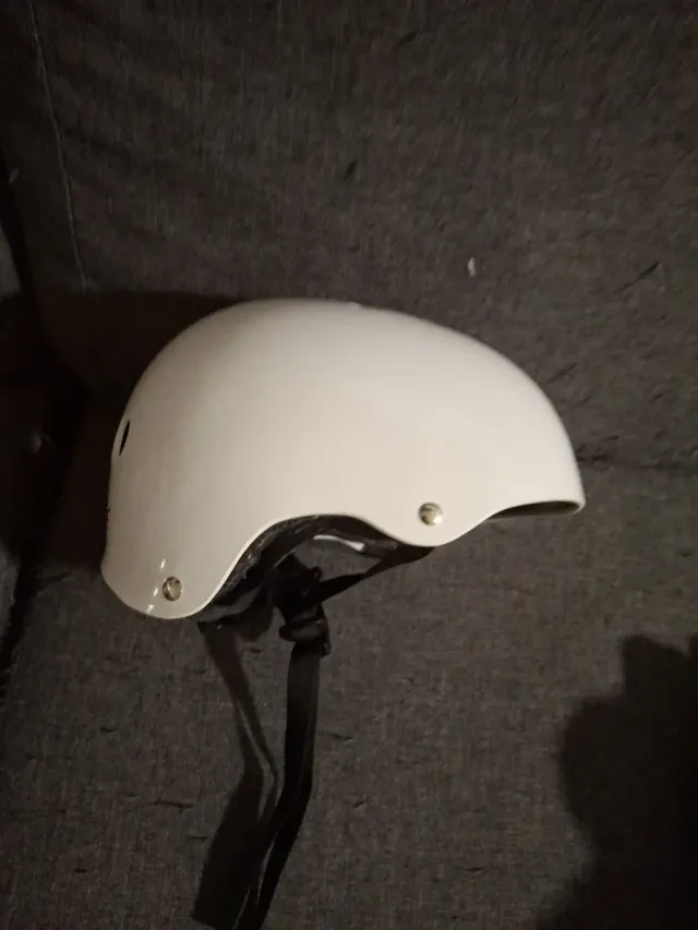 Casco Powerslide blanco & guantes