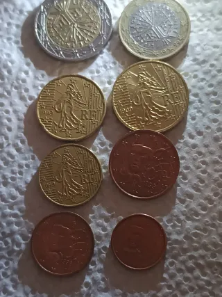 Lote 6 Monedas Francia 1999 Euros