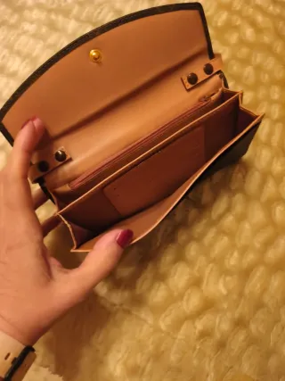 Bolso/Cartera El Potro Marrón y Beige