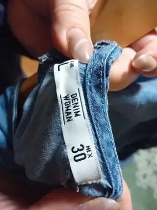 Vestido azul tejado talla única