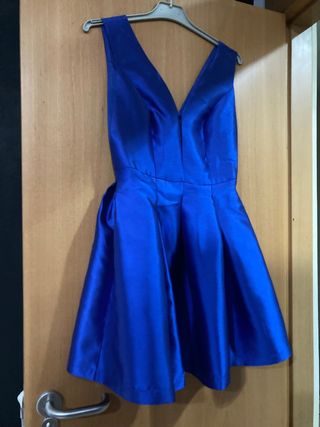 Vestido azul corto