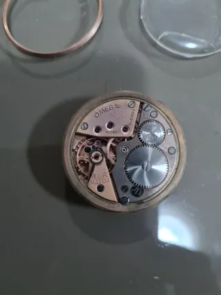 Maquinaria Omega Reloj Pulsera Negra/Dorada