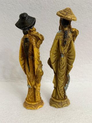 Statuine cinesi vintage uomo e donna