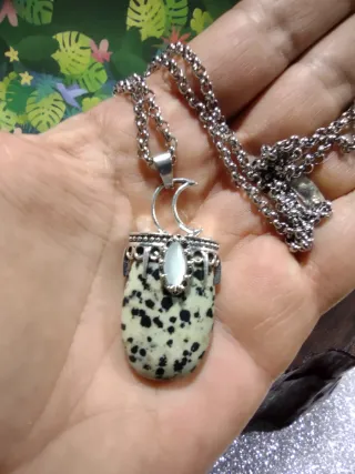 Colgante Piedra Jaspe con Luna