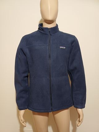 Patagonia pile zip hoodie Blue L
