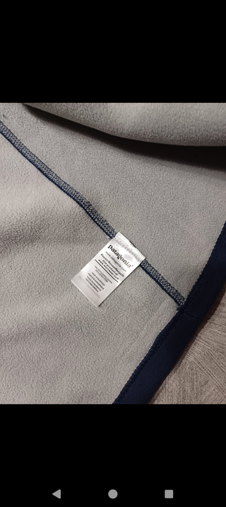 Patagonia pile zip hoodie Blue L