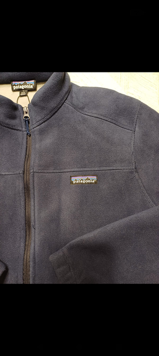 Patagonia pile zip hoodie Blue L