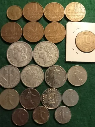 Lote 67 monedas Francia