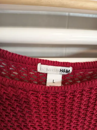 Jersey H&M punto granate T:XL