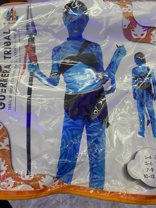 Disfraz Guerrera Tribal Avatar Talla 10/12