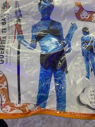 Disfraz Guerrera Tribal Avatar Talla 10/12