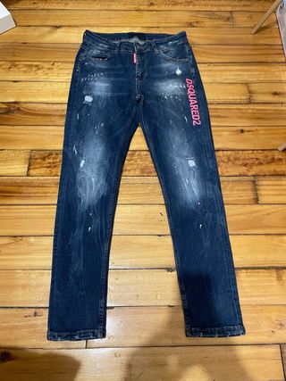 Pantalones DSQUARED2 Azules Desgastados