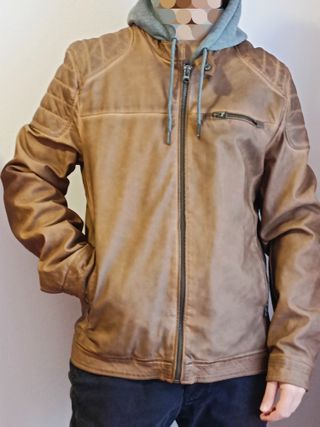 Cazadora polipiel Springfield marrón