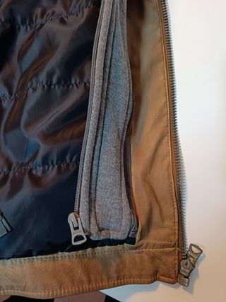 Cazadora polipiel Springfield marrón