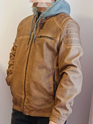 Cazadora polipiel Springfield marrón