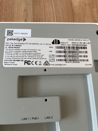 Pakedge WK-2-C Punto de Acceso