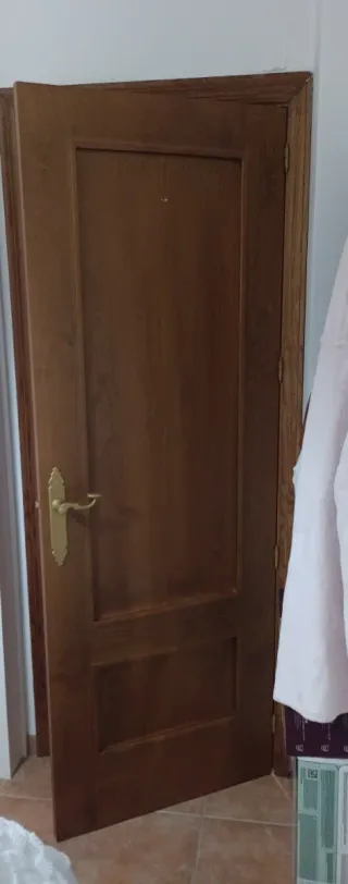 Puertas madera con cristal