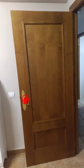 Puertas madera con cristal