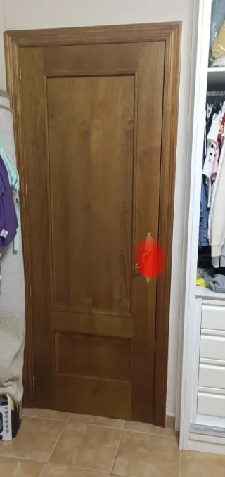 Puertas madera con cristal