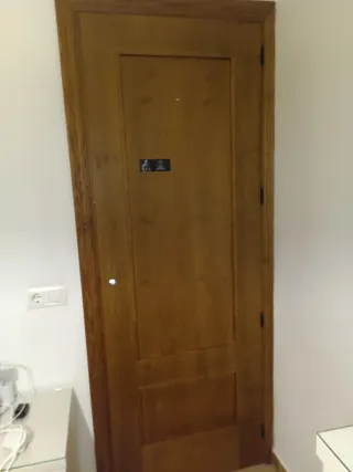 Puertas madera con cristal