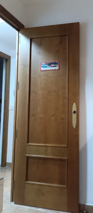 Puertas madera con cristal