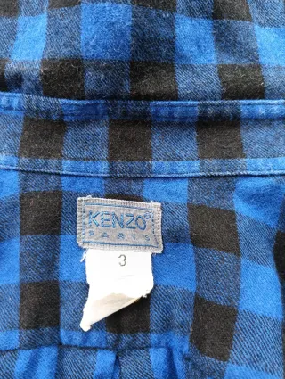 Camicia uomo Kenzo lana anni 90