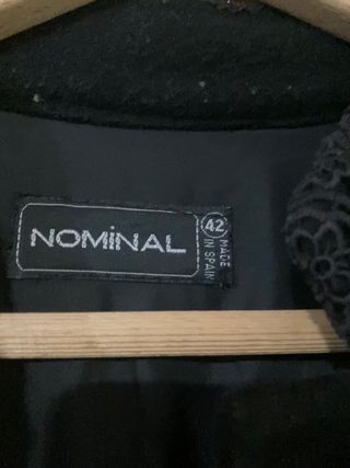 Abrigo negro vintage