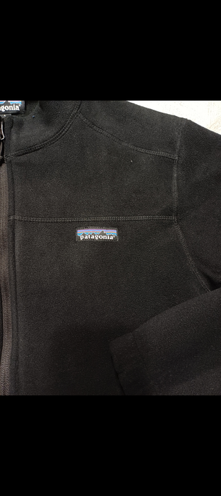 Patagonia pile zip hoodie black L