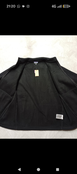 Patagonia pile zip hoodie black L