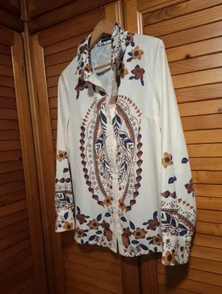 Camisa Shein Estampada Talla L