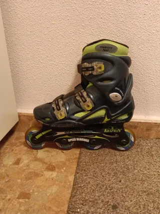 Patines Fitness Azul y Verde