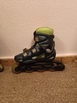 Patines Fitness Azul y Verde