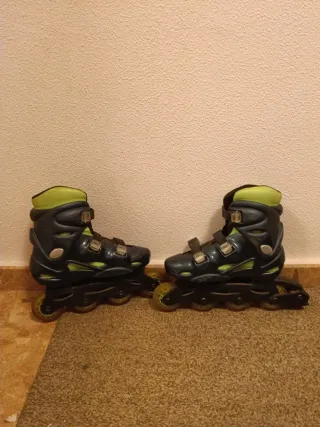 Patines Fitness Azul y Verde