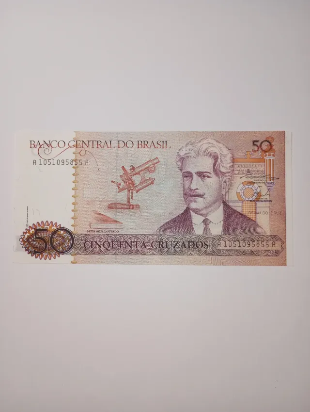 Billete 50 Cruzados Banco Central de Brasil