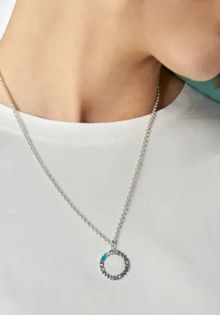 Colgante Tous Medalla AMOR Corazón Verde